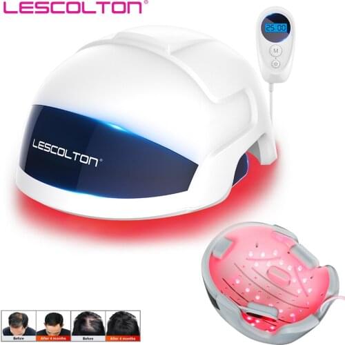 Lescolton Laser Hair Growth Helmet Laser Cap Infrared LED Helmet Hair Growth Hat Hair Loss Treatment Device for Men and Women