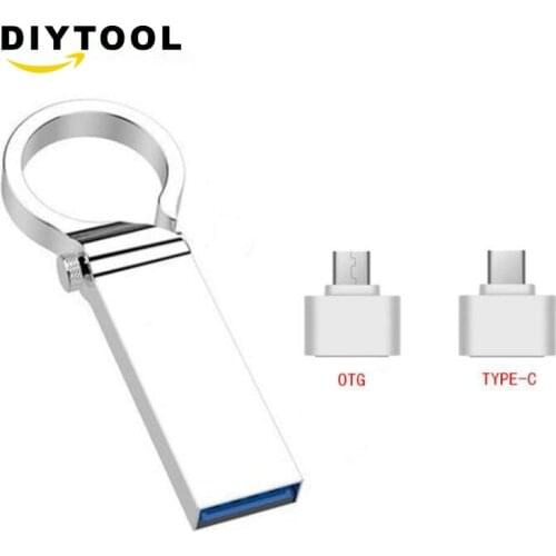 1TB/2TB Round Finger USB Flash Drive Metal Waterproof High Speed Creative Keychain USB Flash Drive