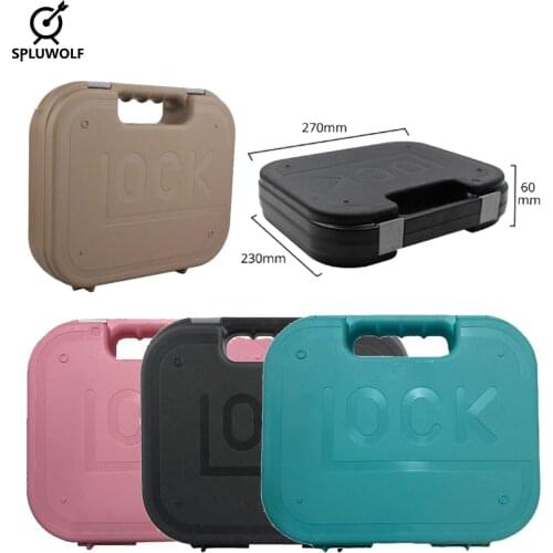 Moisture-proof Drop-proof Tactical ABS Pistol GLOCK 17/P1/P4 Portable Pistol Case Carry Box Storage Safety