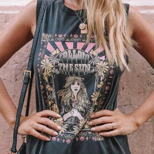 Boho fashion Women Cotton Tops O-Neck trees print letter T-shirts ladies short sleeve Tee shirts oversize