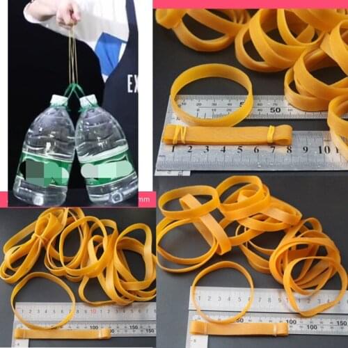 20pcs 10MM Wide 5.0 6.3 7.6CM Diameter Outdoor Multi-functional Binding Wide Version Strong Tactical Rubber Band