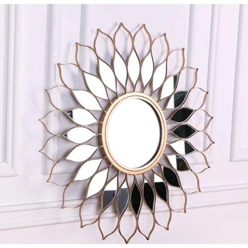 American Wrought Iron Sunglasses Home Decoration Background Wall Decorative Mirror Bedroom Wall Decoration Mirro