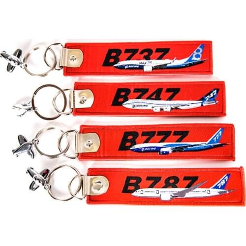 Boeing B787 B747 B737 B777 aircraft tail Embroider Travel Luggage Bag Tag Best Gift for Flight Crew Aviation Keychain