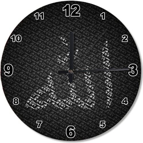 30 Cm Diameter Arabic ALLAH Written Wooden Wall Clock Specialty Clock Home Decoration Gift Wall Clock Classy Stylish Clock