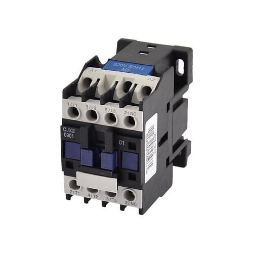 CJX2-0901 AC Contactor 9A 3 Phase 3-Pole NC 220V 50/60Hz Coil