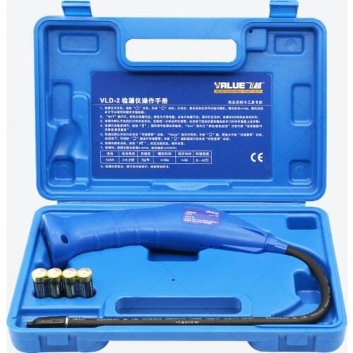 Over the VLD-2 leak detector, R410 refrigerant, snow species detection, automotive air conditioning detection halogen leak detec