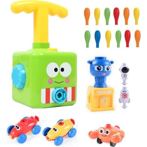 Two-in-one Power Balloon Car Toy Inertial Power Balloon launcher Education Science Experiment Puzzle Fun Toys for Children