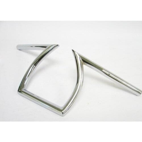 Chrome Drag 25mm Handlebar 1" Z Bars 8-3/4" Rise for Harley Honda Kawasaki Suzuki Yamaha Triumph Victory Custom Chopper