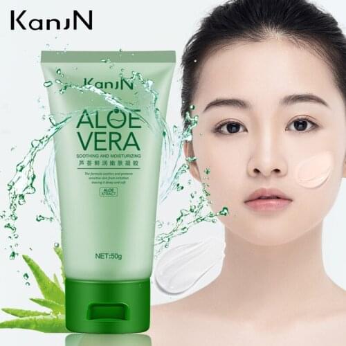 KanJN Brand Aloe Vera Gel Natural Pure Skin Care Face Cream Hyaluronic Acid Anti Winkle Whitening Moisturizing Acne Treatment
