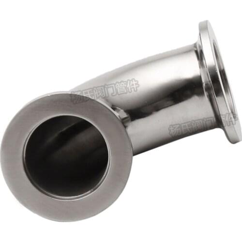 KF-10/16/25/40/50 Vacuum Tri Clamp 90 Degree Elbow SUS304 Stainless Sanitary Pipe Fitting Beer Brewing Diary Product