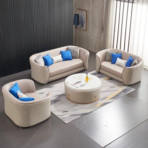 Full-Grain Leather Leather Sofa 123 sofas for living room modern furniture sofa