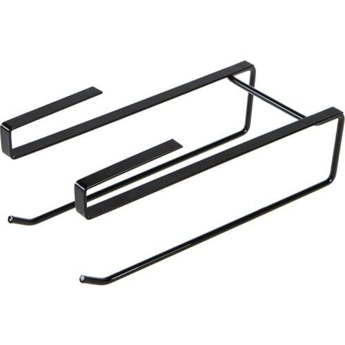 Kitchen Paper Rack, Plastic Film Storage Rack, Toilet Cabinet Door Towel,Non-Perforated Paper Towel Rack, Hanging Paper Rack