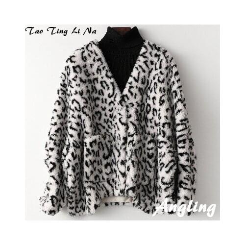 Top brand Women Fashion 2020 Real Genuine Sheep Fur Coat H2 high quality