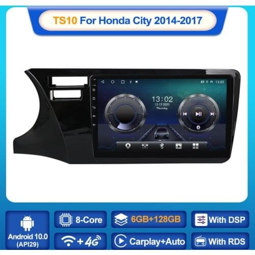 MEKEDE IPS HD Android 10 Car GPS Navigation DVD Multimedia Player For Honda City 2014 2015 2016 2017 Stereo Player Carplay AUTO