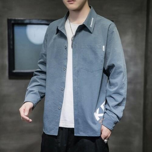 Spring Jacket 2021 Men Korean Style Men Jacket Turn-down Collar Single Breasted Clothes Casual Oversized Coat Casaco Masculino