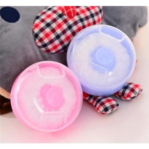 New High Quality Baby Soft Face Body Cosmetic Powder Puff talcum powder Sponge Box Case Container 1PCS Wholesale