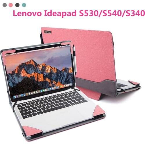 New Fashion Cover Case for Lenovo Ideapad S530/S540/S340 13.3 inch Notebook Sleeve Portable Skins PU Leather Stand Protective