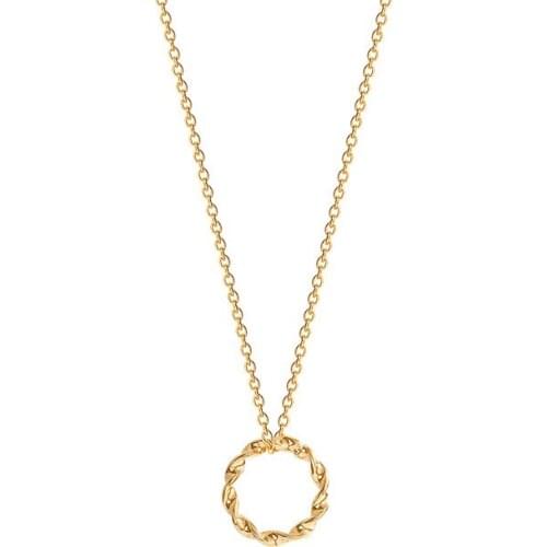 Necklace Female Simple Twist Circle Titanium Steel Exquisite Necklace Lady Personality Versatile Geometric Jewelry For Women