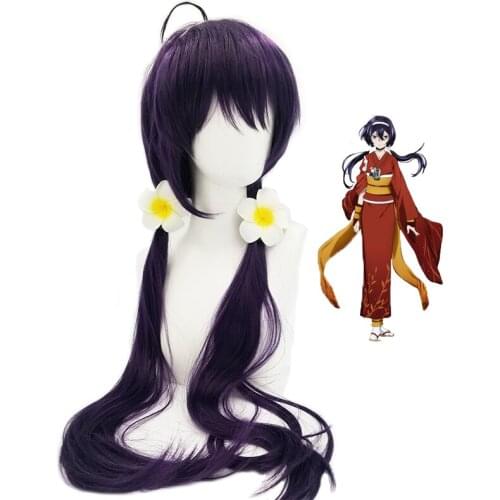 Anime Kyouka Izumi Cartoon Bungou Stray Dogs Long Wig Synthetic Hair Cosplay Prop Halloween Party Decor Women Girl Gift