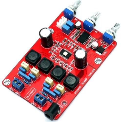 KYYSLB 2A Class D Digital Power Amplifier Board TPA3116D with LM1036 Tone Power Amplifier Board 2*50W