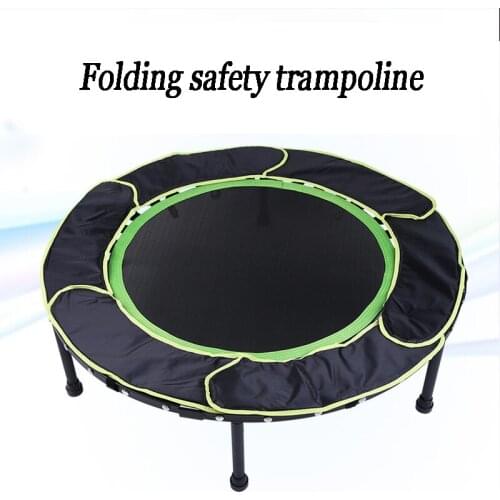 New Profession Jump Bed Portable Foldable Safety Cover Trampoline For Kids Adult Fitness Trampoline For Jumping Indoor Furniture