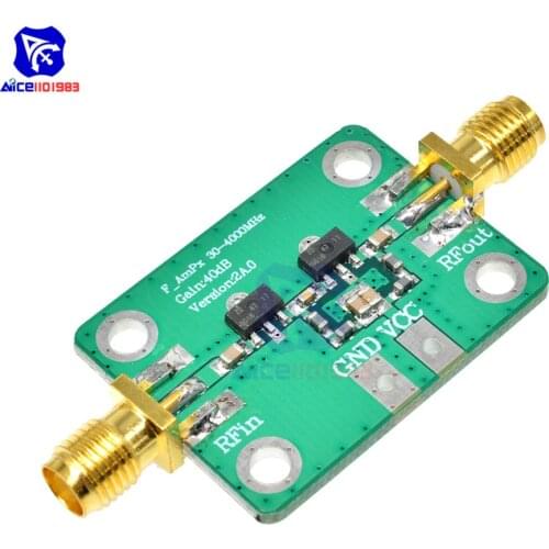 Diymore RF Amplifier 30-4000MHz 40dB Gain RF Broadband Amplifier Module for FM HF VHF/UHF