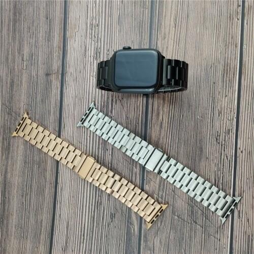 For Apple Watch Strap 38mm 40mm 42mm 44mm SE Series 6 5 4 3 2 1 Stainless Steel Wristband Band for Apple iWatch SE 6 Bracelet