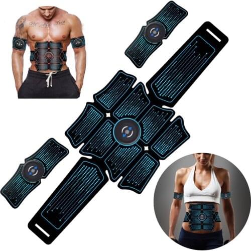 Gym EMS Muscle Electro Stimulator Electrostimulator Abdominal ABS Electric Massager Training Sport Fitness Machine Building Body