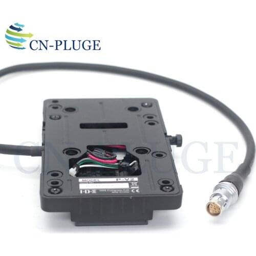 V mount plate to 12pin female for 12V battery installation for Phantom VEO S-type camera