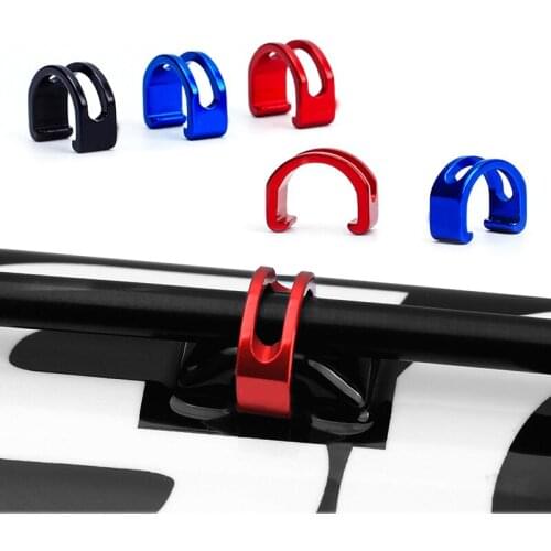 5PCS Bicycle C Type Buckles Aluminum Alloy C Clip For Road Bike Disc Brake Cable Frame Organizer Line Pipe Clip