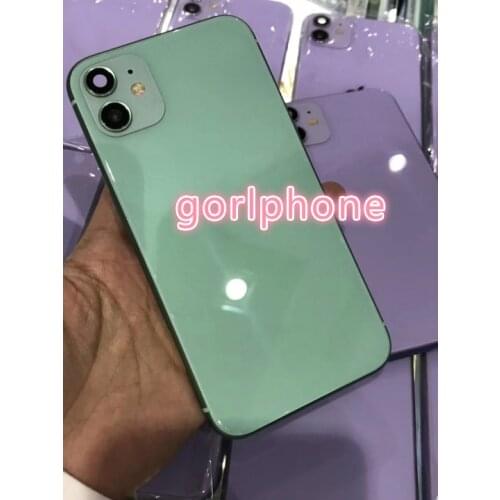 Perfect Quality green purple Chassis Rear Door For phone xr for 11 style Battery Housing Middle Frame