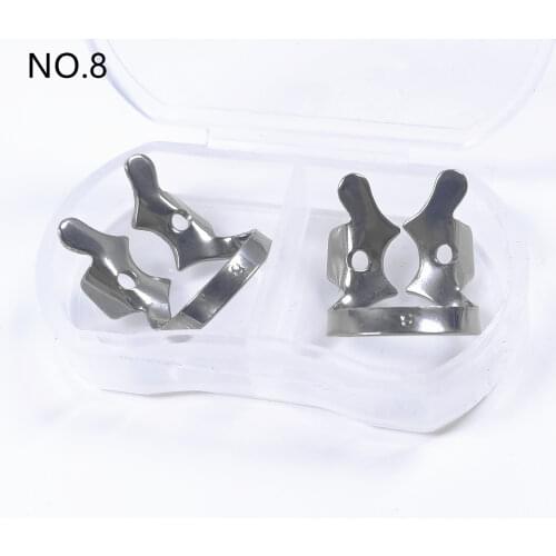 2pcs/Box Dental Rubber Dam Clamps Stainless Steel High Quality 13Size