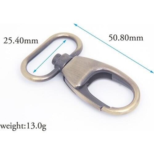 1 Inch ( 25 mm) Antique Bronze Swivel Snap Hook Metal Clasps