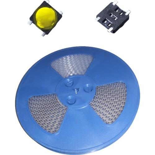 5000pcs/coil 3*3*0.8mm SMD Thin-film Mini Tactile Button Tact Switches 3x3 mm