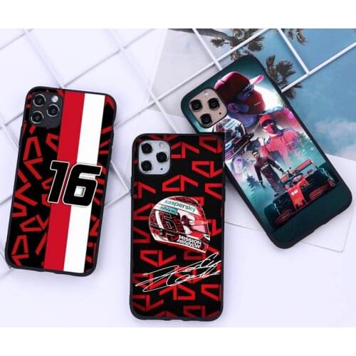 Charles Leclerc 16 F1 Phone Case for iphone 12 11 Pro Mini XS MAX 8 7 6 6S Plus X 5S SE 2020 XR cover