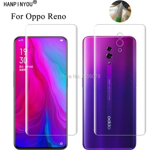 For Oppo Reno 6.4" Soft TPU Front Back Full Cover Screen Protector Transparent Protective Film + Tools (Not Tempered Glass)