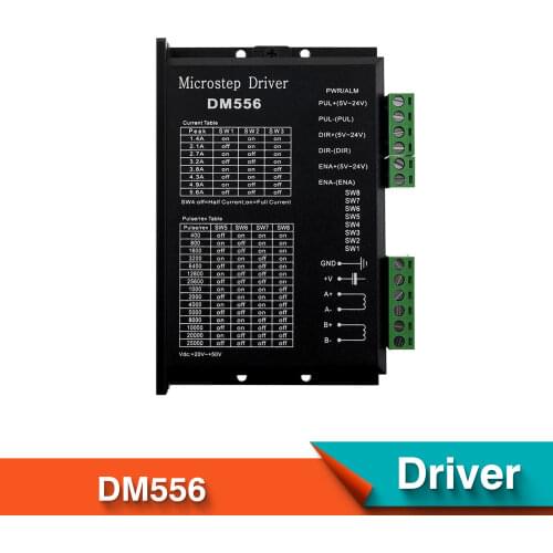 DM556 Digital Stepper Motor Driver 2 phase 5.6A for 57 86 NEMA23 NEMA34 Stepper Motor Controller Replace TB6600