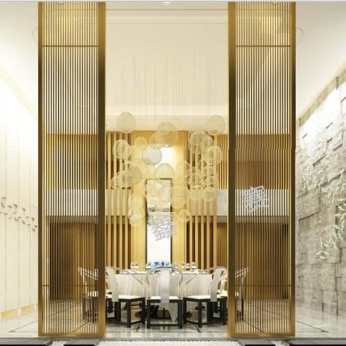 Stainless Steel Screen Partition Home Entrance Door To Block The Living Room Decoration Entrance