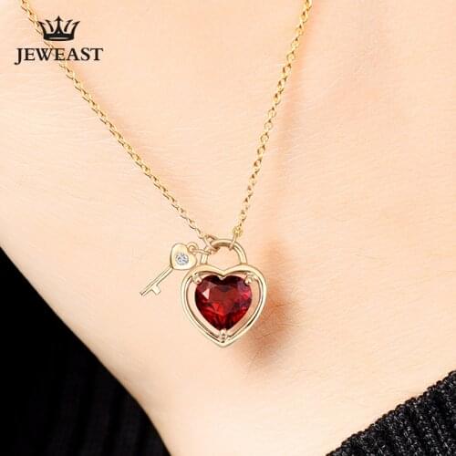 ENZO Natural Garnet 18K Pure Gold Pendant Real AU 750 Solid Gold Upscale Trendy Classic Party Fine Jewelry Hot Sell New 2020