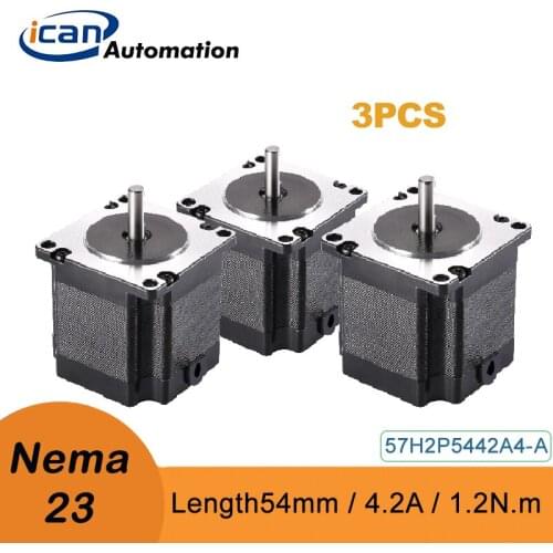 ICAN Micro Stepping Stepper Motor 57mm 1.2Nm 4.2A Length54mm Cnc Stepper Motor Kit