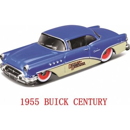 Maisto 1:64 1955 BUICK CENTURY Harley modified die-cast model alloy super toy car model mini series gift collection