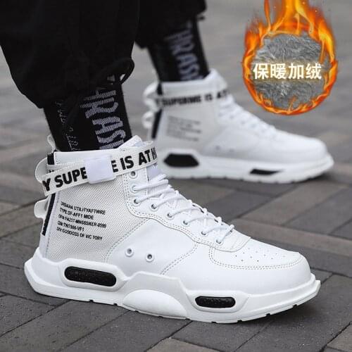 Lovers Size36-45 High-top snow boots winter cotton shoes plus velvet warm Casual sneakers mens shoes outdoor non-slip men boots