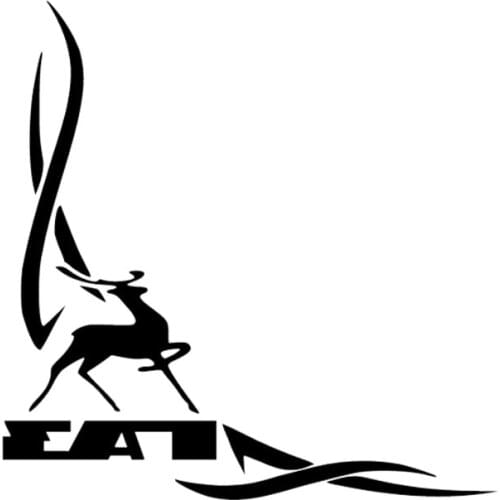 15cm*15cm Gazelle Lovely Car Sticker Sunscreen Personality Decal Laptop Motorcycle Auto Decoration Accessories