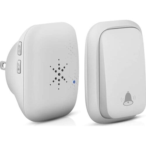 No Battery Required Doorbell,Self-Powered Generation Waterproof Wireless Door Bell Chime Kit for Home, Office, Shops,Dog Bell,Op