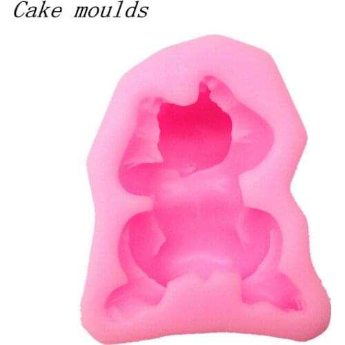 Silicone mold RS099 sleeping baby shape Fondant cake mold Decoration tools