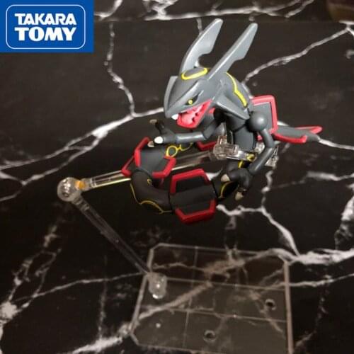 Takara Tomy Pokemon Big Monster 8CM Movable Different Color Flashing Black Cracked Empty Seat Toy