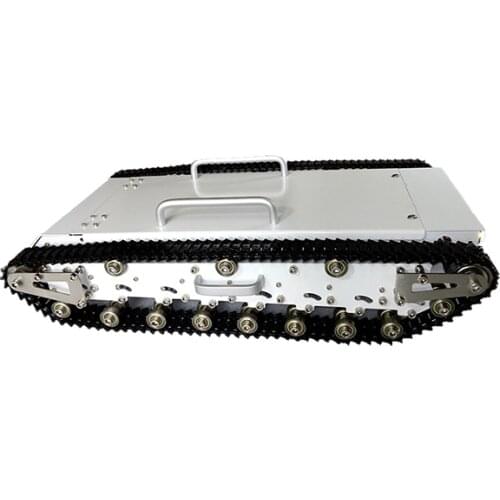 All Metal Heavy Weight Robot Tank Car Chassis 8.5KG Carry 30kg Obstacle Surmounting Crawler Tunnel Monitor Robotic Part