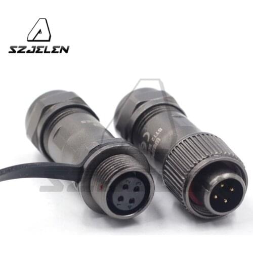 WEIPU ST12 series 4pin Waterproof Connector plug socket, IP67, LED industrial connector ,Automotive connector