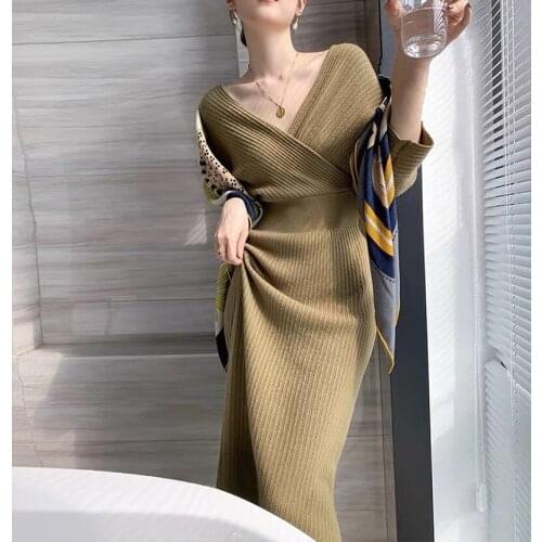 WLWFYWLT Fashionable Knitted Dresses