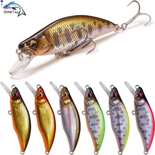 Japan Design High Quality Hard Fishing Lure Minnow 46mm 4g Sinking Minnow Stream Fishing Lures for Perch Pike Trout Bass Lure